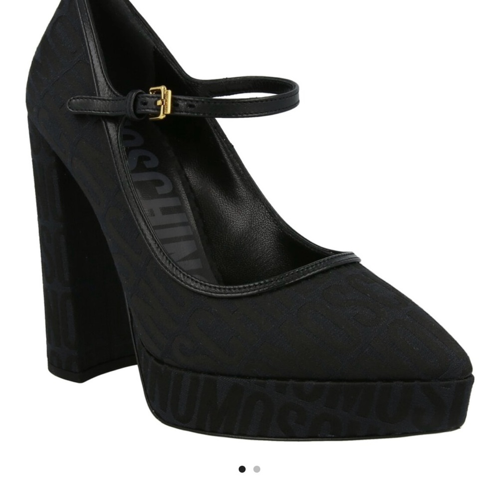 Moschino Black Mary Jane Heels